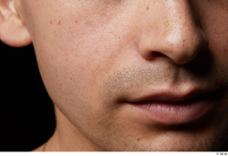 Face Mouth Nose Cheek Skin Man Slim Studio photo references